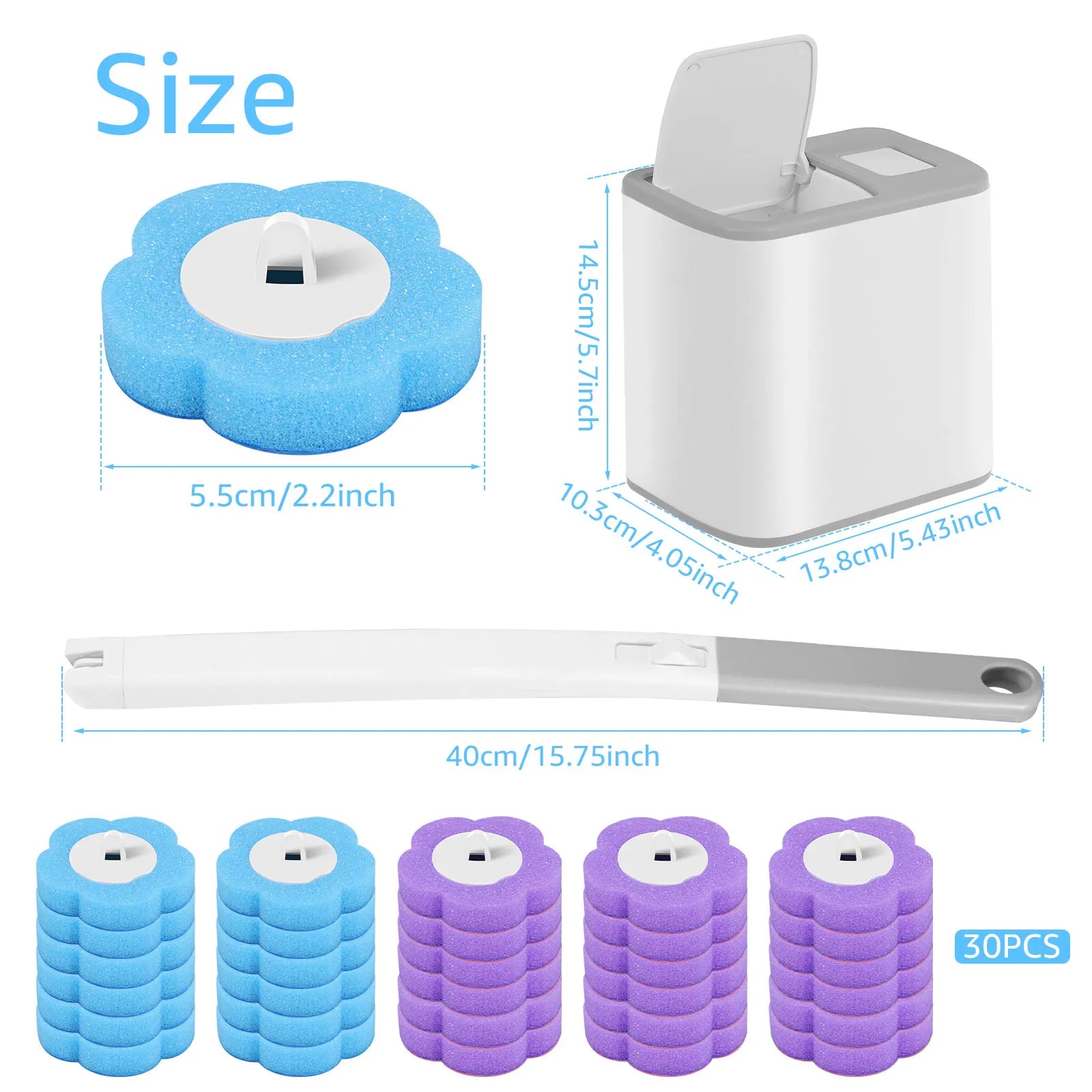 Escova vaso Sanitário Willstar - Ponta removível